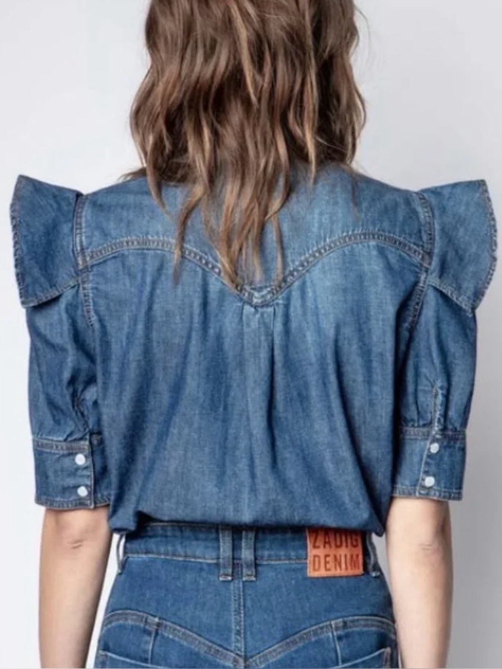 Zadig & Voltaire Toky denim shirt/jacket SIZE: S - Picture 2 of 11
